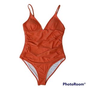 Cupshe Orange Rushed one piece Swimsuit New